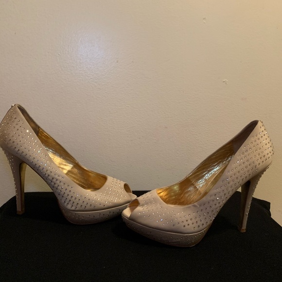 Ted Baker Rhinestone Studded Platform Heels - Picture 1 of 8
